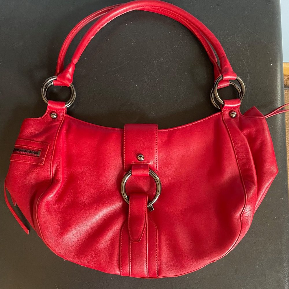 Via Spiga Red Hobo Bag Shoulder Bag